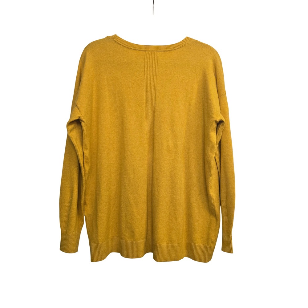 J.Jill NWT Dandelion Sweater Medium Mustard Yellow Cozy Minimalist Casual Preppy - Picture 7 of 7